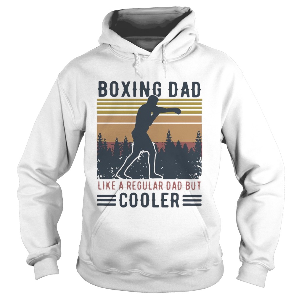 Boxing Dad Like A Regular Dad But Cooler Vintage Hoodie