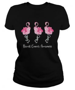 Breast Cancer Awareness Faith Hope Love Flamingo  Classic Ladies