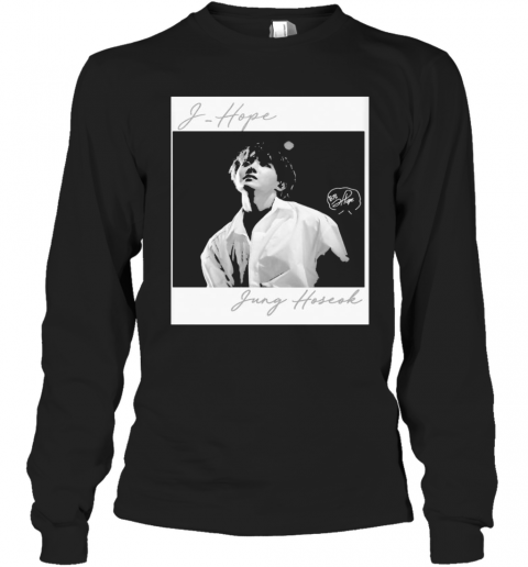 Bts Band I Hope Jung Hoseok Signature T-Shirt Long Sleeved T-shirt 