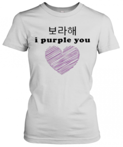 Bts Band I Purple You Heart T-Shirt Classic Women's T-shirt