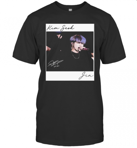 Bts Band Kim Seok Jin Signature T-Shirt