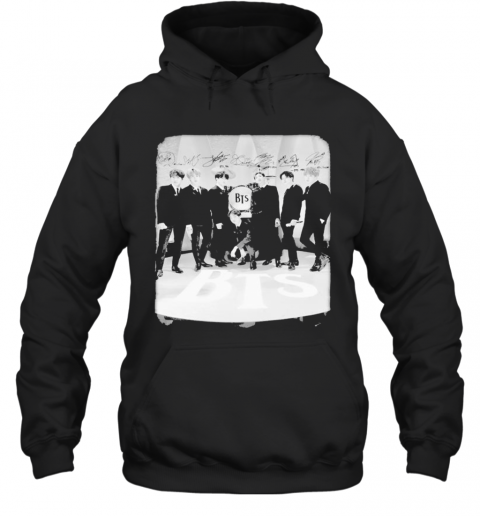 Bts Band Members Signatures T-Shirt Unisex Hoodie