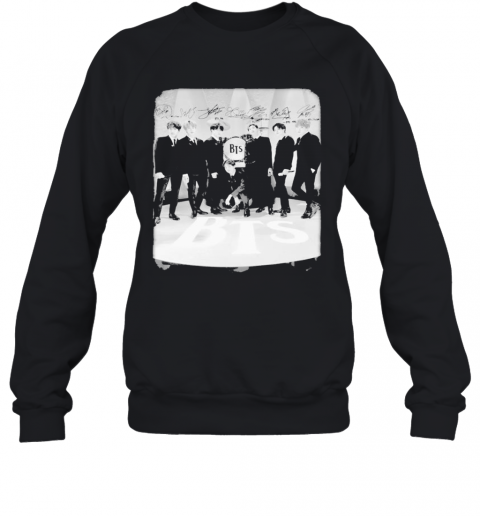 Bts Band Members Signatures T-Shirt Unisex Sweatshirt