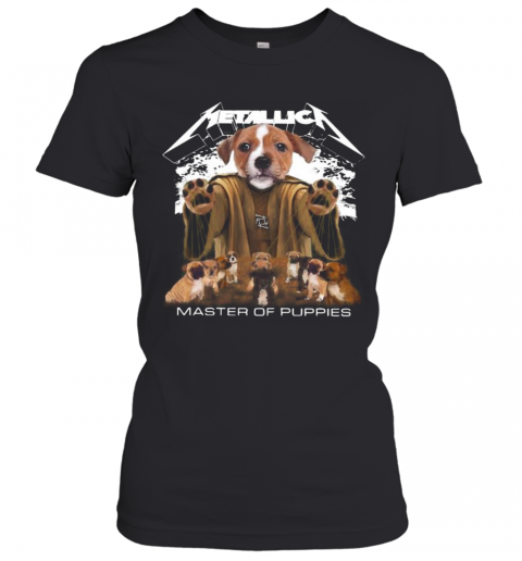 Bull Terrier Metallica Master Of Puppies T-Shirt Classic Women's T-shirt