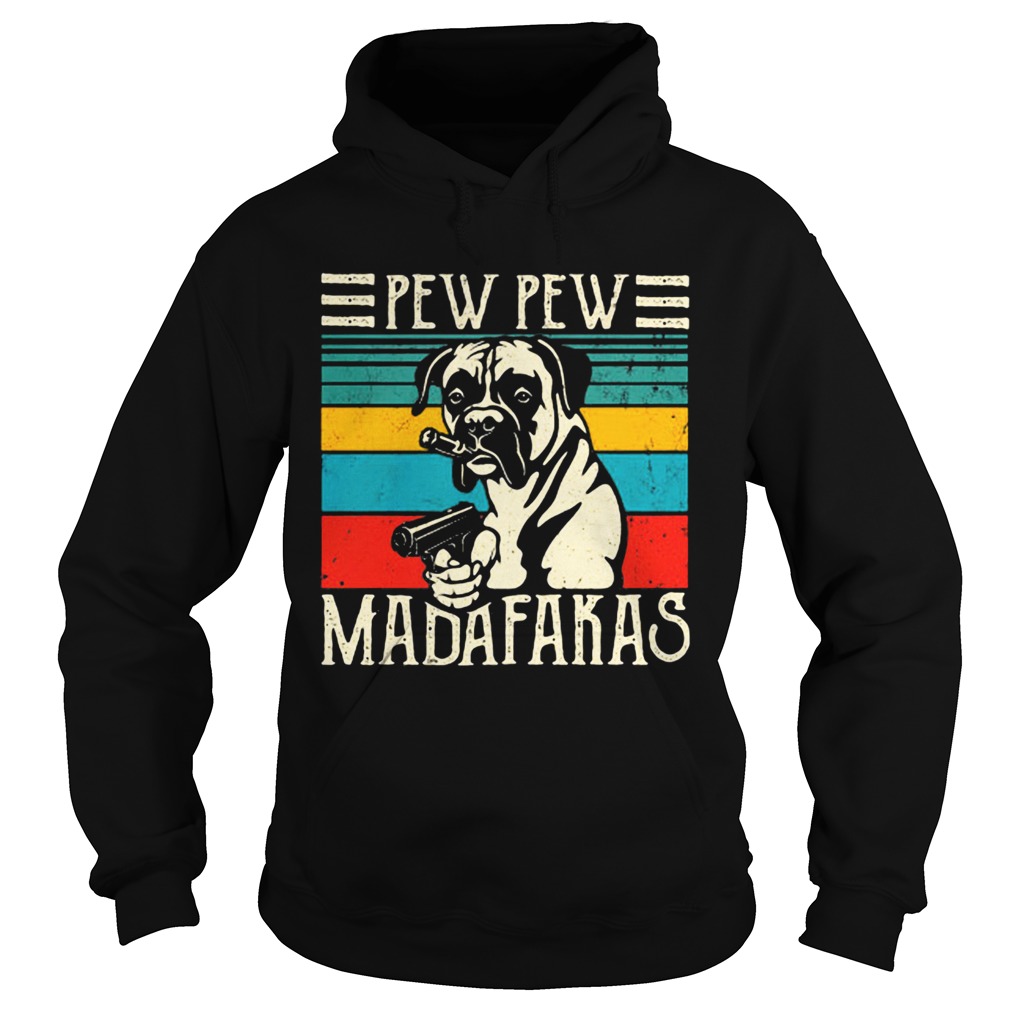 Bulldogs pew pew madafakas vintage retro Hoodie