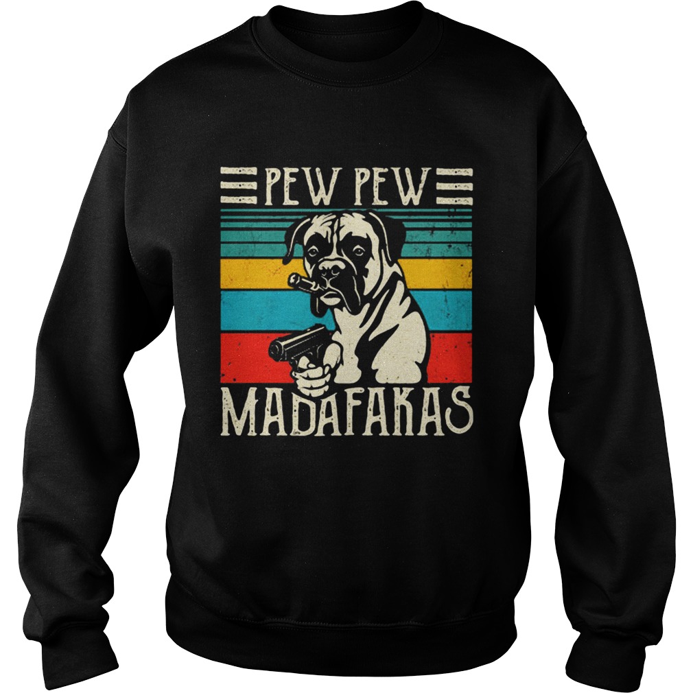 Bulldogs pew pew madafakas vintage retro Sweatshirt