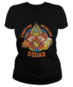 Camping Campfire Drinking Squad  Classic Ladies