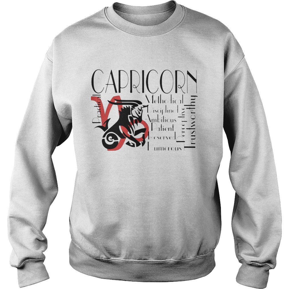 Capricorn Practical Methodical Disciplined Ambitious Patient Reserved Humerous Perceptive Trustwort Sweatshirt