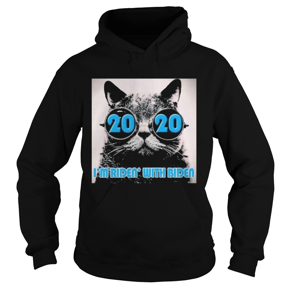 Cat 2020 im ridin with joe biden Hoodie
