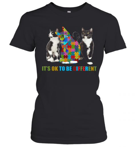 Cat Autism It'S OK To Be Different T-Shirt Classic Women's T-shirt