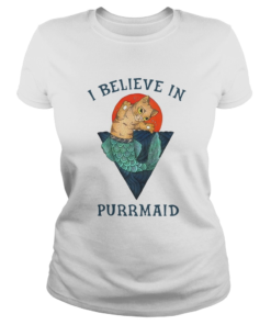 Cat I Believe In Purrmaid Sunset  Classic Ladies