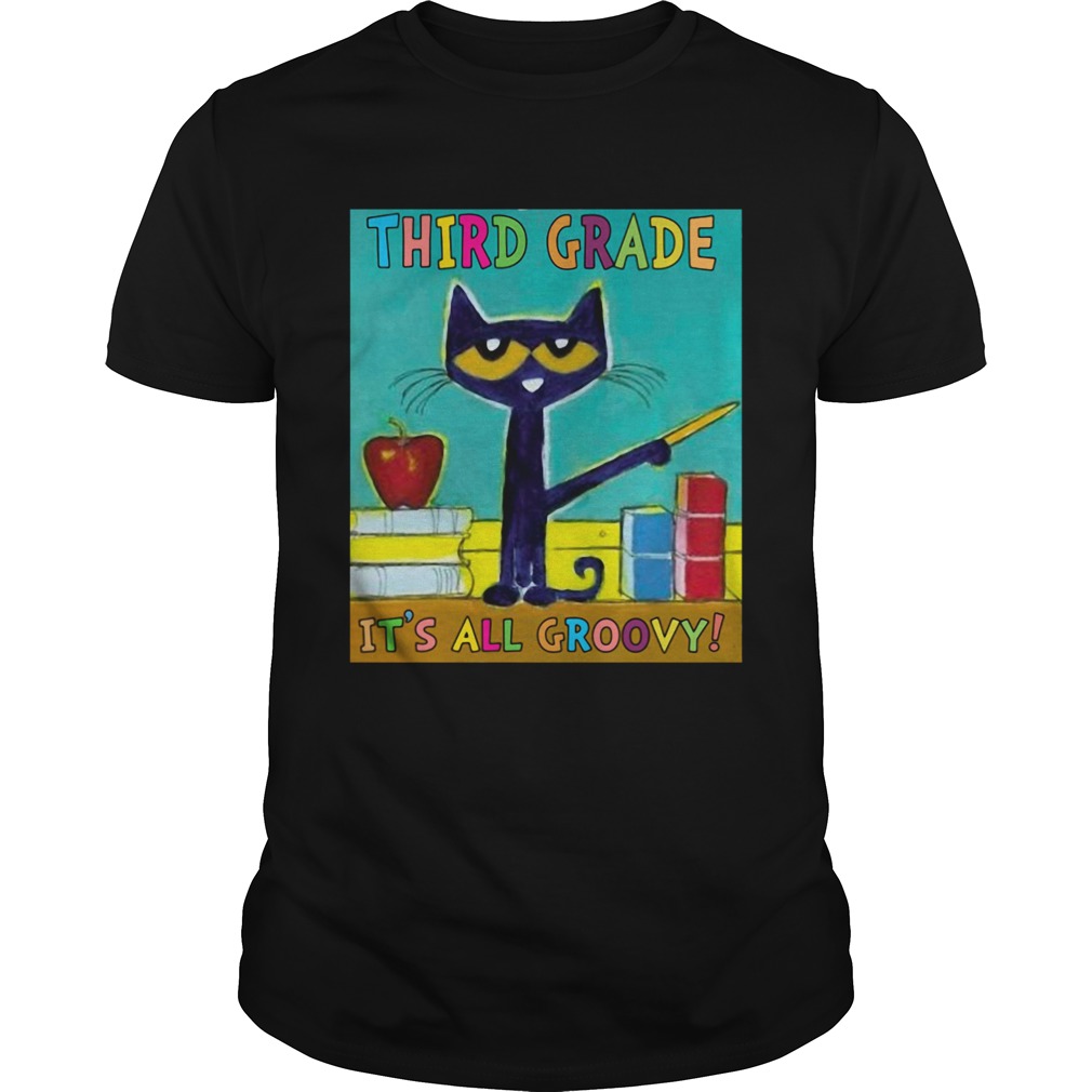 Cat Third Grade Its All Groovy shirt