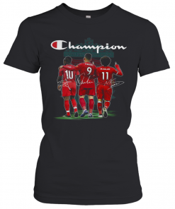 Champion Sadio Mane Roberto Firmino And Mohamed Salah Signature T-Shirt Classic Women's T-shirt