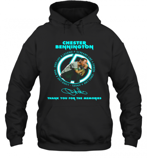 Chester Bennington Thank You For The Memories Signature T-Shirt Unisex Hoodie