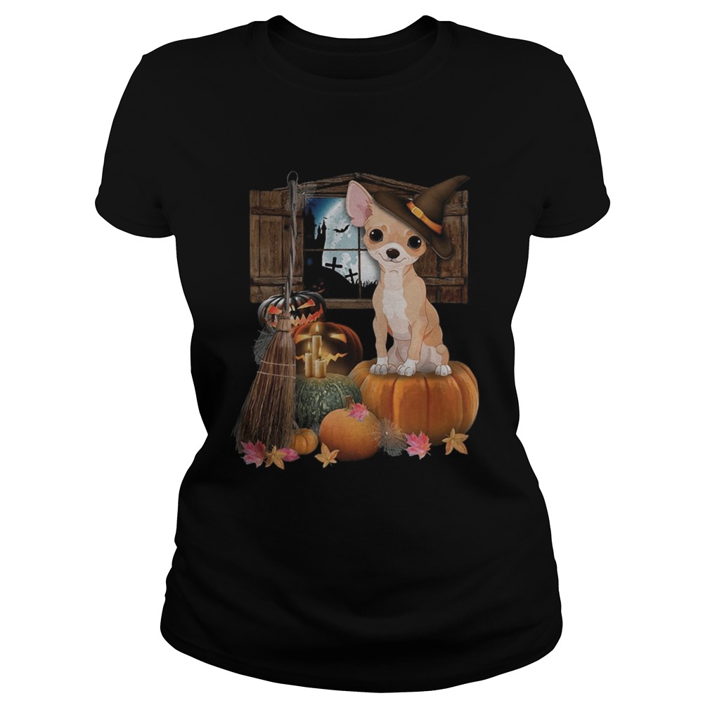 Chihuahua Witch Halloween Classic Ladies