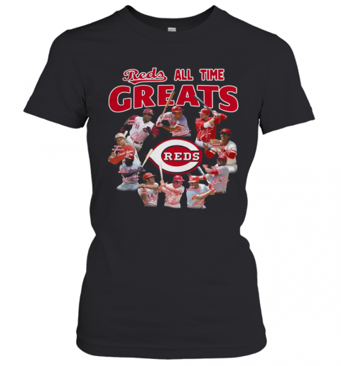 Cincinnati Reds All Time Greats Players Signatures T-Shirt Classic Women's T-shirt