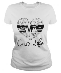 Cna life heartbeat heart leopard  Classic Ladies