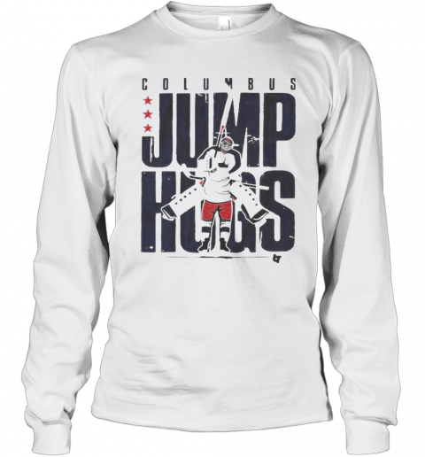 Columbus Jump Hugs Hockey T-Shirt Long Sleeved T-shirt 
