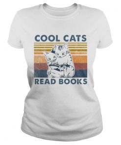 Cool Cats Read Books Vintage  Classic Ladies