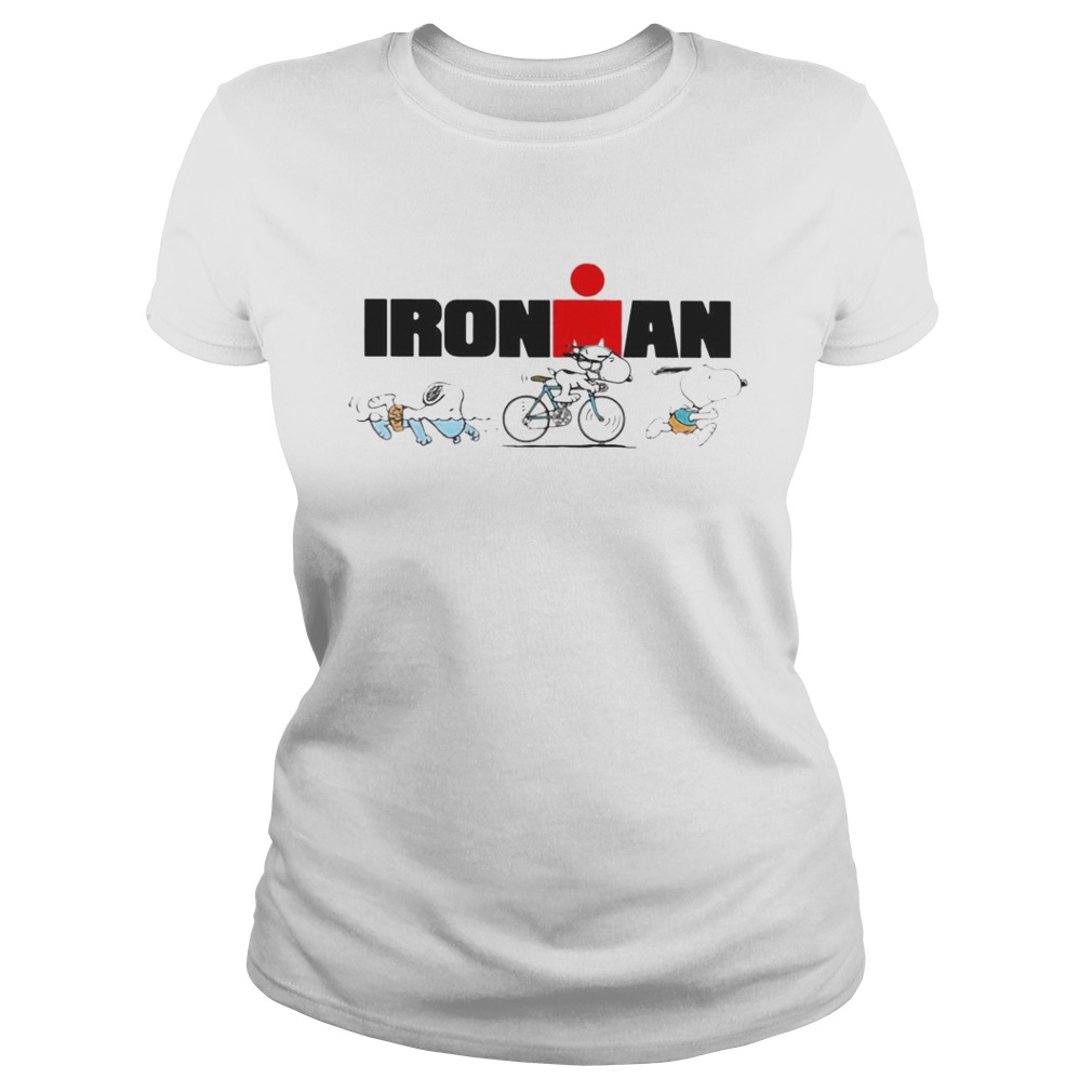 Copy Of Snoopy Ironman Sports Swimming Riding Bike And Running Classic Ladies