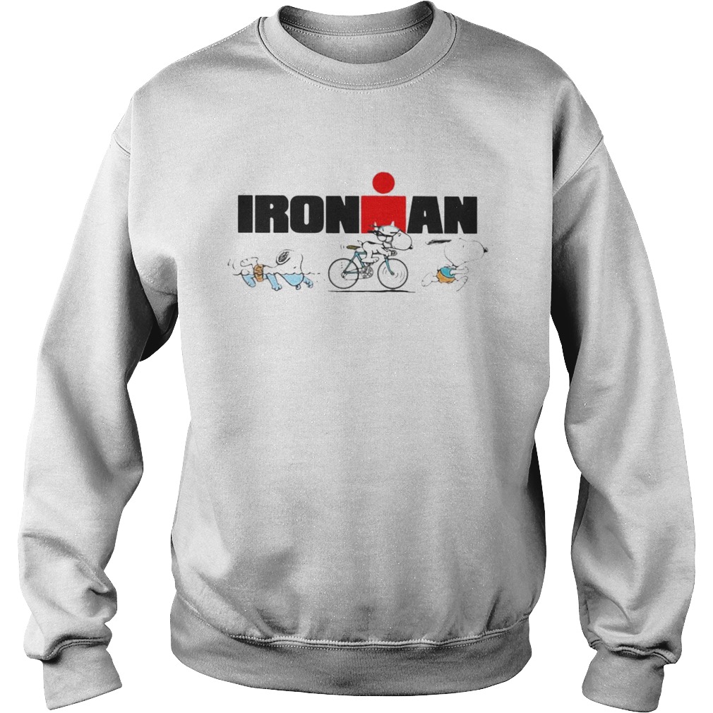 Copy Of Snoopy Ironman Sports Swimming Riding Bike And Running Sweatshirt