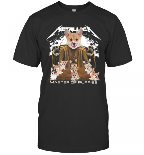 Corgi Metallica Master Of Puppies T-Shirt