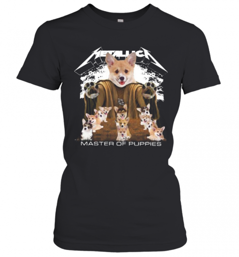 Corgi Metallica Master Of Puppies T-Shirt Classic Women's T-shirt