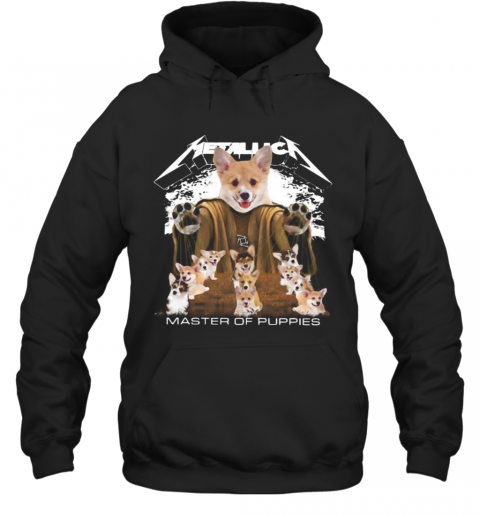 Corgi Metallica Master Of Puppies T-Shirt Unisex Hoodie