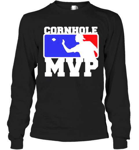 Cornhole Mvp Baseball Logo T-Shirt Long Sleeved T-shirt 