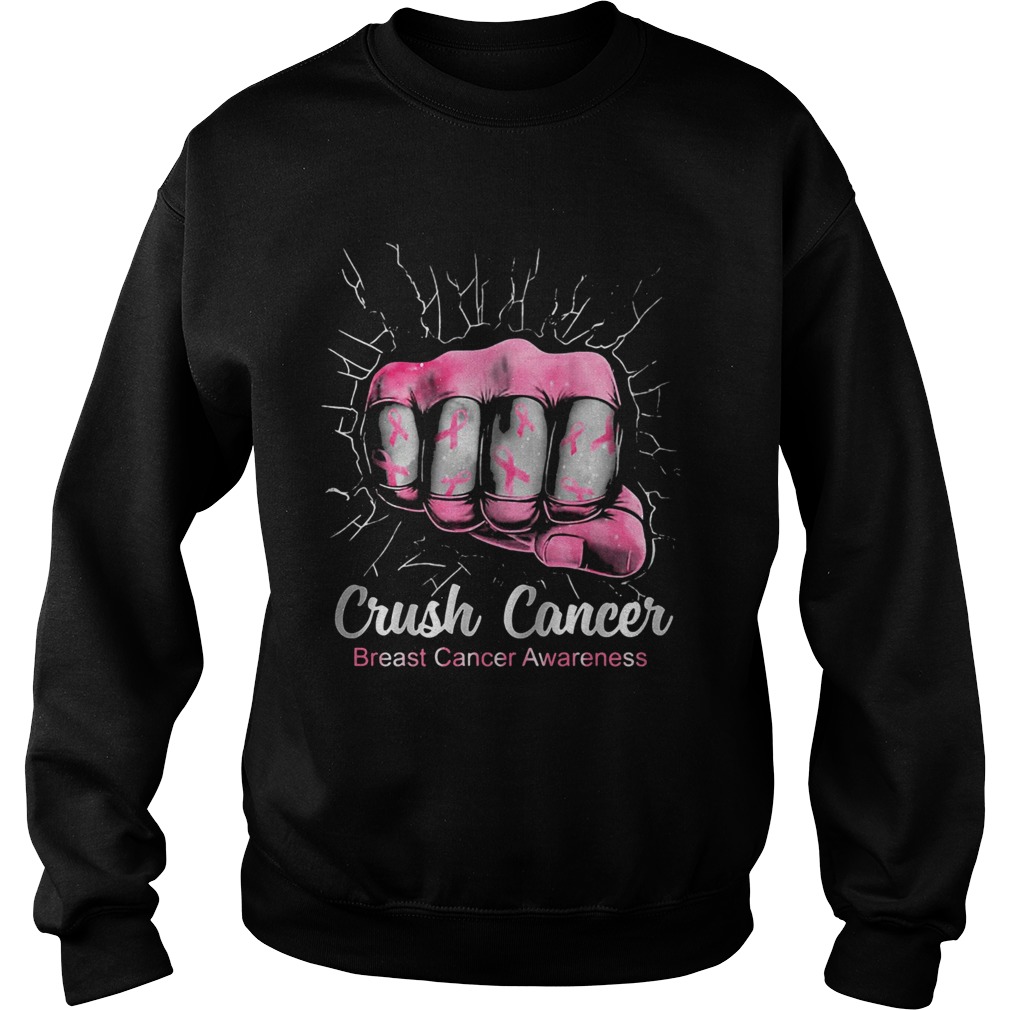 Crush cancer breast cancer awareness Sweatshirt