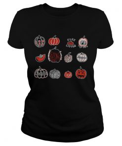 Cute Pumpkin Happy Halloween  Classic Ladies