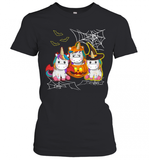 Cute Unicorn Halloween T-Shirt Classic Women's T-shirt