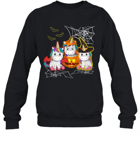 Cute Unicorn Halloween T-Shirt Unisex Sweatshirt
