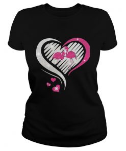 DIAMOND HEART FLAMINGOS  Classic Ladies