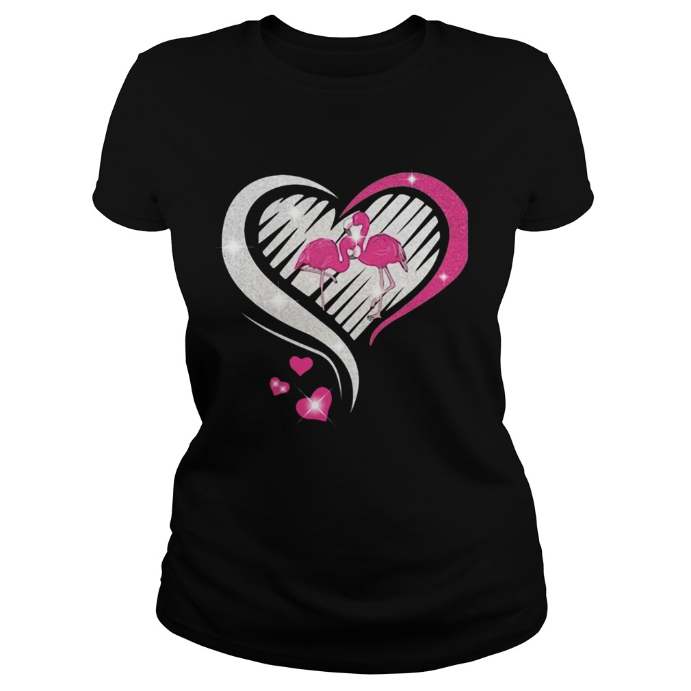 DIAMOND HEART FLAMINGOS Classic Ladies