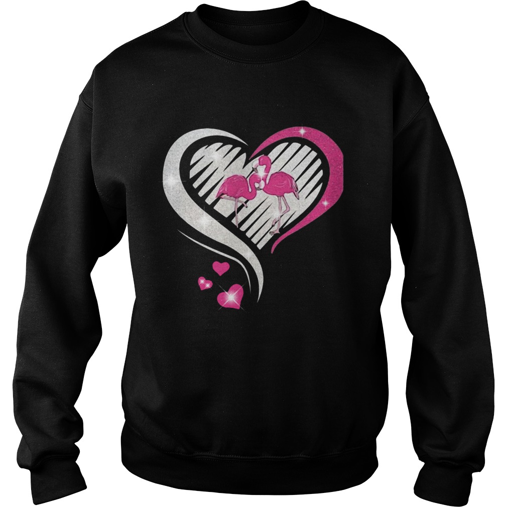 DIAMOND HEART FLAMINGOS Sweatshirt