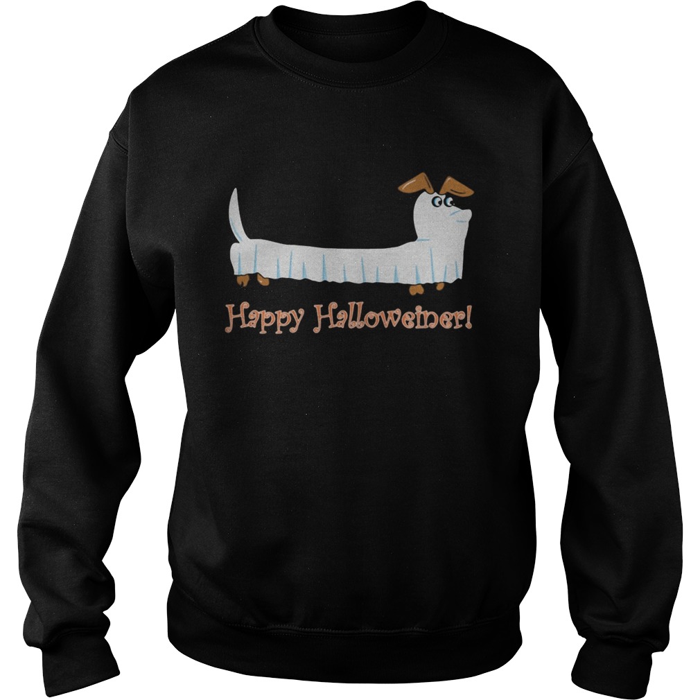Dachshund Ghost Happy Halloweiner Sweatshirt