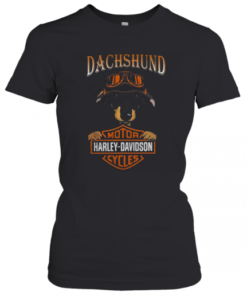 Dachshund Motor Harley Davidson Company T-Shirt Classic Women's T-shirt
