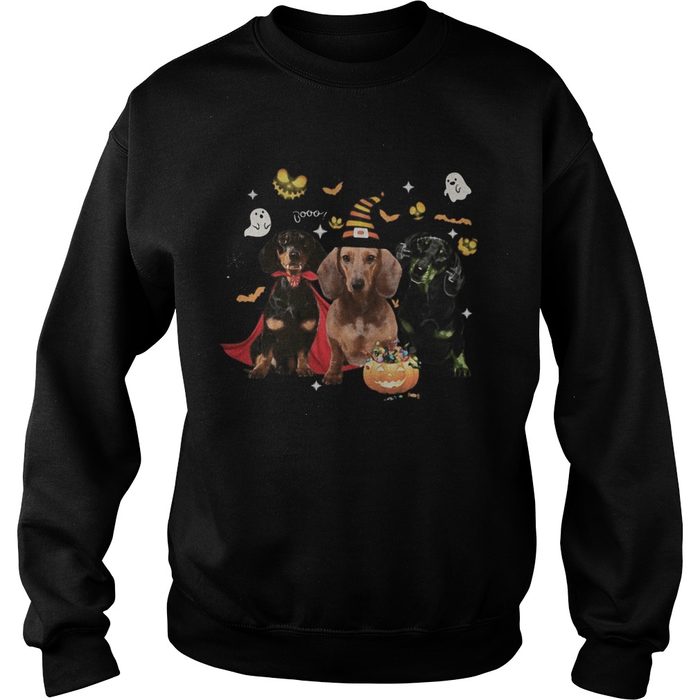 Dachshund Witch Halloween Sweatshirt