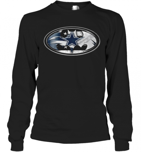 Dallas Cowboys Batman Logo T-Shirt Long Sleeved T-shirt