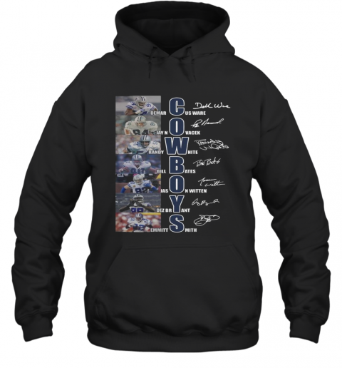 Dallas Cowboys Team Players Demarcus Ware Jay Novacek Signatures T-Shirt Unisex Hoodie