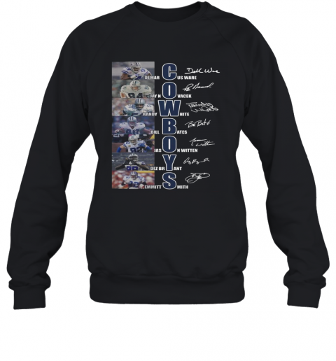 Dallas Cowboys Team Players Demarcus Ware Jay Novacek Signatures T-Shirt Unisex Sweatshirt