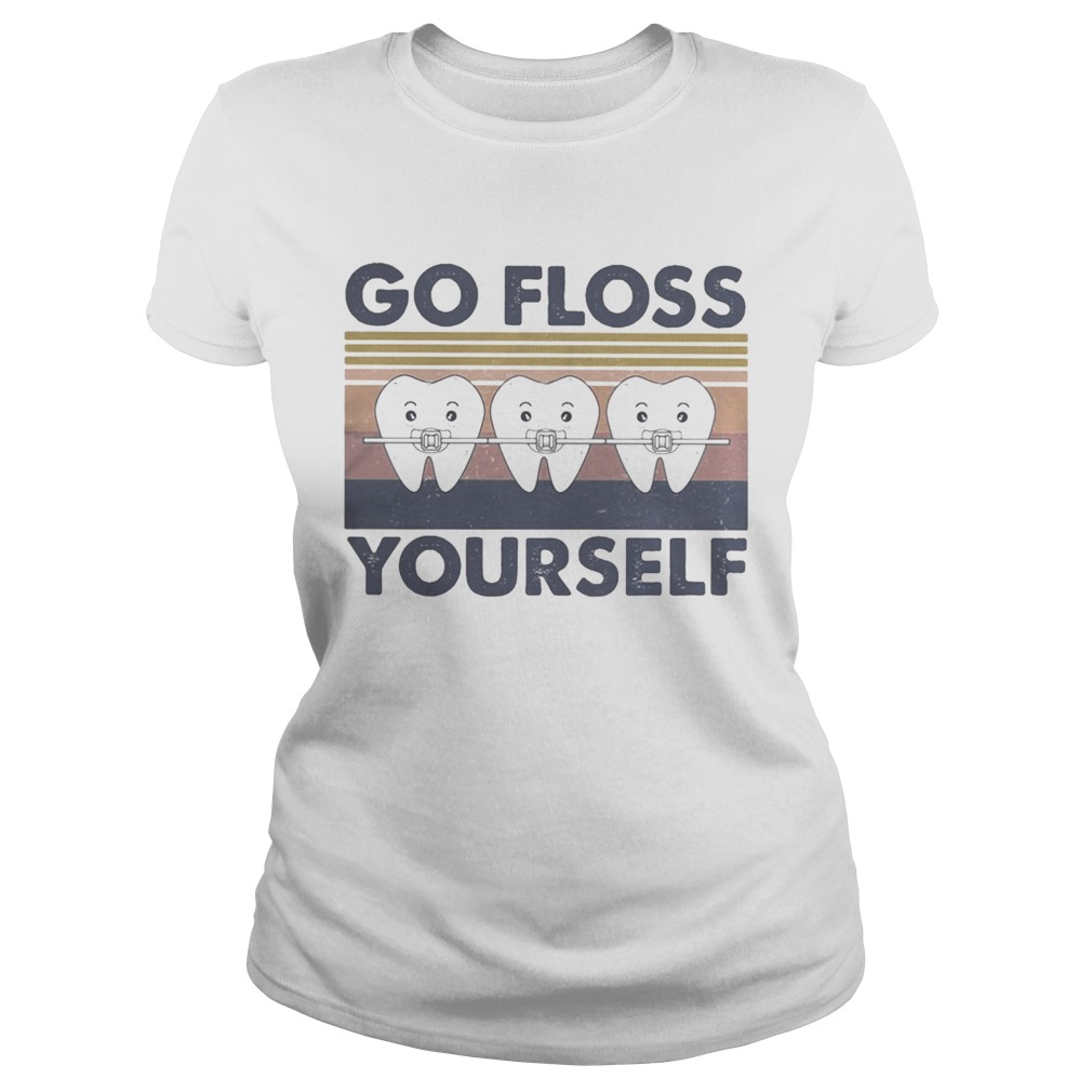 Dental go floss yourself vintage retro Classic Ladies