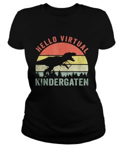 Dinosaur Hello Virtual Kindergarten  Classic Ladies