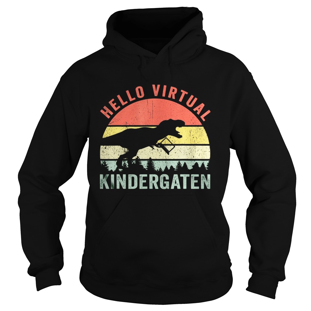 Dinosaur Hello Virtual Kindergarten Hoodie