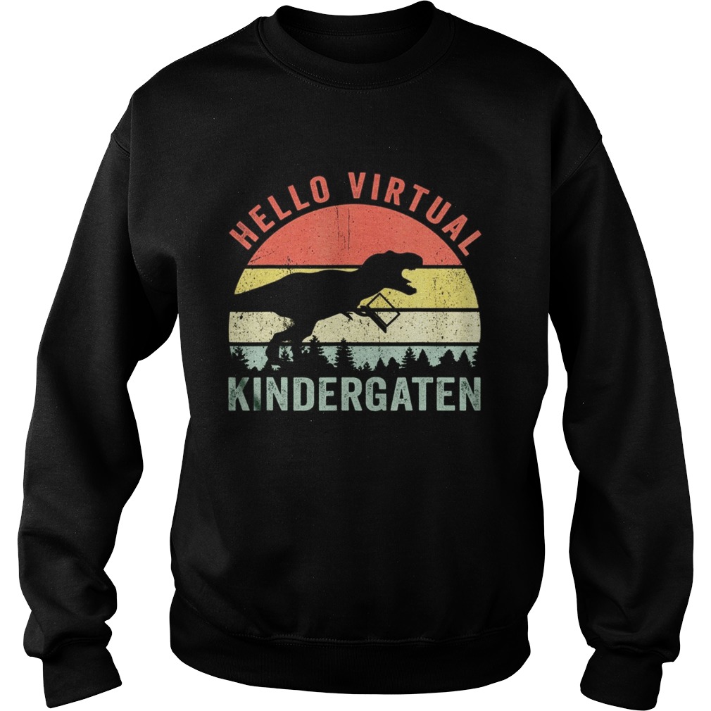 Dinosaur Hello Virtual Kindergarten Sweatshirt
