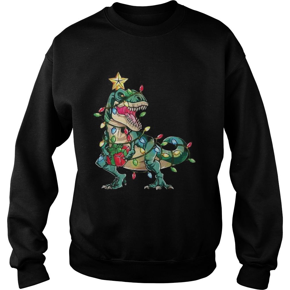 Dinosaur merry christmas tree Sweatshirt