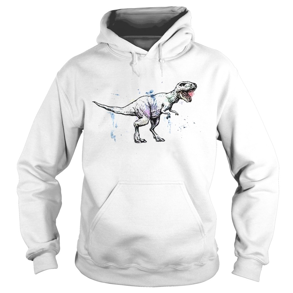 Dinosaurs T Rex Watercolor Hoodie