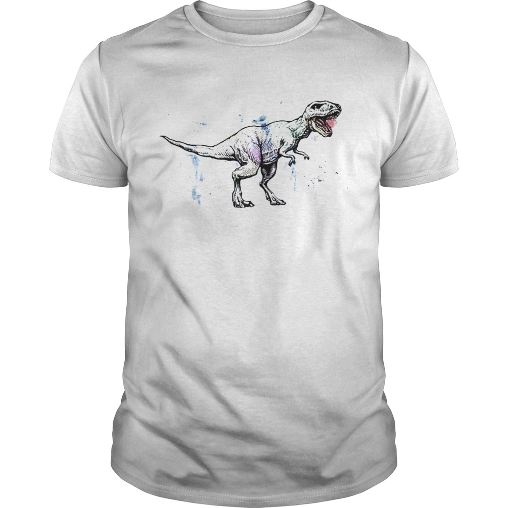 Dinosaurs T Rex Watercolor shirt