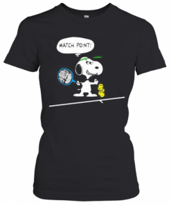 Disney Snoopy Playing Badminton Match Point T-Shirt Classic Women's T-shirt
